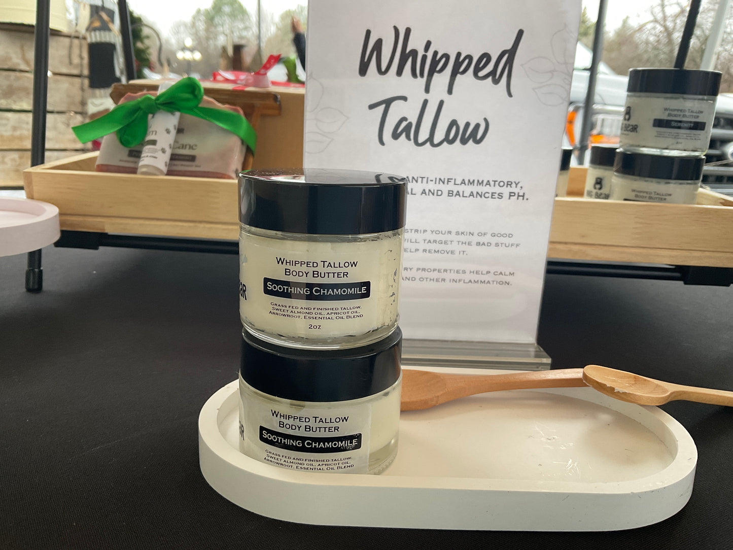 Soothing Chamomile Whipped Tallow Body Butter - Grass Fed & Finished