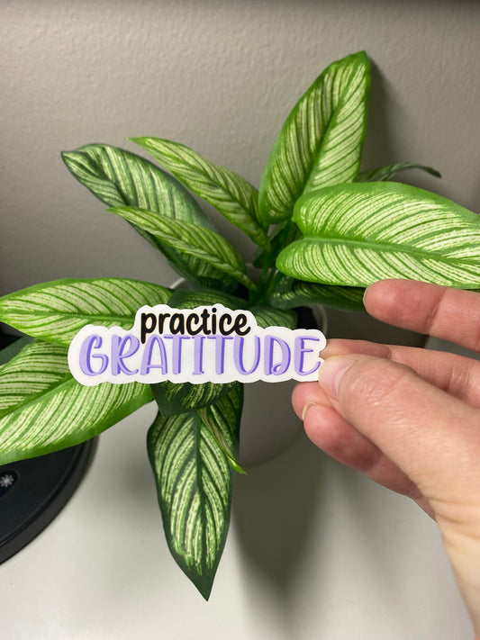 Practice Gratitude Sticker