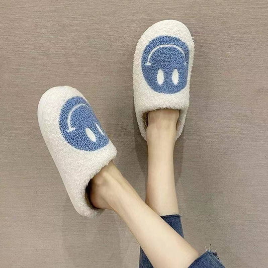 Retro Smiley Slippers