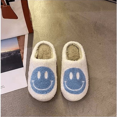 Retro Smiley Slippers